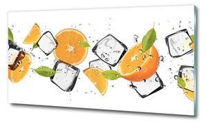 Foto obraz fotografie na skle Pomeranče s ledem osh-50150012