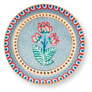 Pip Studio čajový talířek Flower Festival modrý, 9 cm