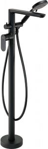 DEANTE - Alpinia černá - Vanová baterie, volně stojící, se sprchovým setem BGA_N17M