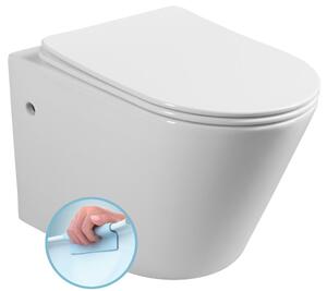 PACO závěsná WC mísa, Rimless, 36x53 cm, bílá PZ1012WR