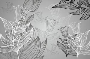 Fototapeta - Květinové umění - abstraktní (254x184 cm)
