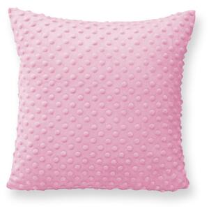 GADEO dekorační polštář Minky dot, růžová Velikost: 40x40 cm