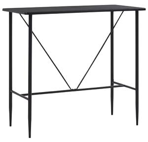 Barový stůl černý 120 x 60 x 110 cm MDF