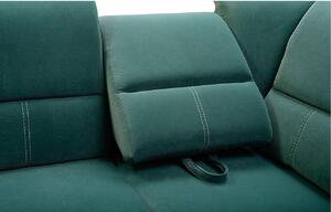 Rozkládací rohová sedačka DINO zelená