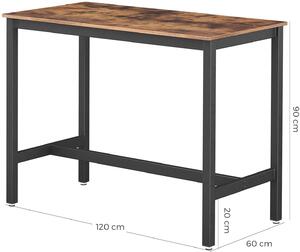 VASAGLE Kuchyňský stolek Industry - 120x60x90 cm