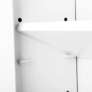 VASAGLE Závěsná skříňka - bílá - 60x20x70 cm