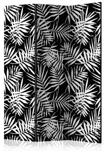 Artgeist Paraván - Black and White Jungle [Room Dividers] Velikosti (šířkaxvýška): 135x172