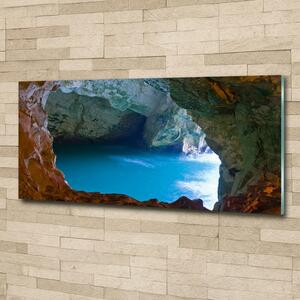 Moderní skleněný obraz z fotografie Mořská jeskyně osh-56239954