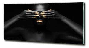 Fotoobraz na skle Žena v černém osh-56248065