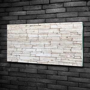 Foto-obrah sklo tvrzené Bílá stěna kámen osh-56402195