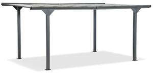 Hliníkový přístřešek pro auto Lombardie 3x4,3 Garden Point antracitový