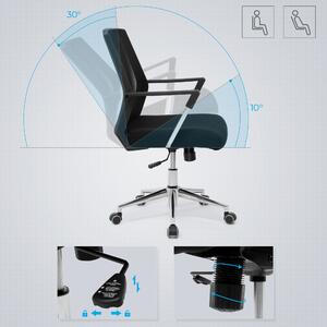 SONGMICS Kancelářská židle - černá - 48x50x92 - 101,5 cm