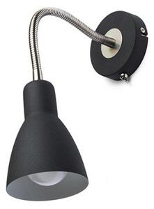 KAYA nástěnná černá matný nikl 230V E27 28W - RED - DESIGN RENDL