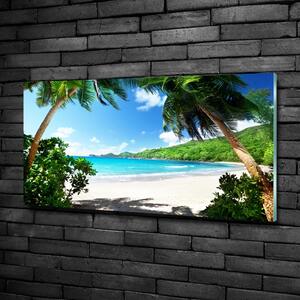 Foto obraz skleněný horizontální Seychely pláž osh-61515092