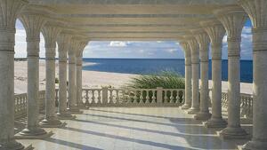 Fototapeta - Pláž moře písek krajina (152,5x104 cm)