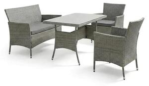 Autronic Zahradní sestava polyratan AZS-A1442 GREY - edá