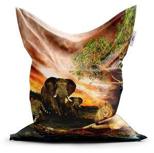 Sablio Sedací vak Classic Zvířata ze Sahary - 150x100 cm