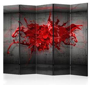 Artgeist Paraván - Red Ink Blot II [Room Dividers] Velikosti (šířkaxvýška): 225x172