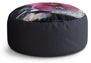 Sablio Taburet Circle Orchidej: 38x48 cm