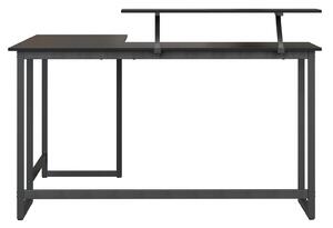 VASAGLE Psací stůl - černá - 140x130x76/91,5 cm