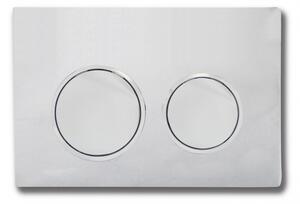 MEXEN - Fenix XS-U podomítkový rám pro závěsné WC - 60850 + MEXEN - Fenix 07 XS tlačítko pro splachování - chrom lesk + MEXEN - Teo WC mísa Rimless, …