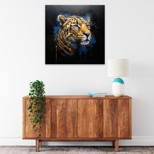 Obraz na plátně - Portrét jaguára - 40x40 cm