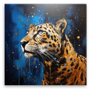 Obraz na plátně - Portrét geparda - 40x40 cm