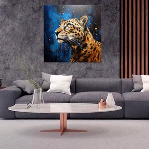 Obraz na plátně - Portrét geparda - 40x40 cm