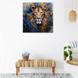 Obraz na plátně - Lev král zvířat - 40x40 cm