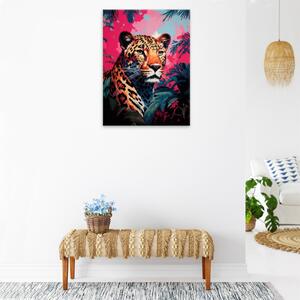 Obraz na plátně - Leopard v džungli - 30x40 cm