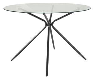 Kulatý jídelní stůl se skleněnou deskou ø 110 cm Silvie – Støraa