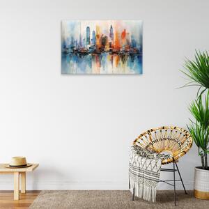 Obraz na plátně - Malovaný New York - 60x40 cm