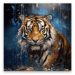 Obraz na plátně - Tygr cítí kořist - 40x40 cm