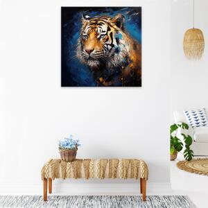 Obraz na plátně - Portrét tygra - 40x40 cm - CZ výroba