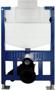 MEXEN - Fenix XS-U podomítkový rám pro závěsné WC - 60850 + MEXEN - Fenix 07 XS tlačítko pro splachování - chrom lesk + MEXEN - Teo WC mísa Rimless, …