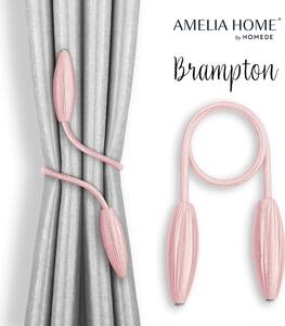 AmeliaHome Spona na závěsy Brampton, pudrově růžová, 2 kusy