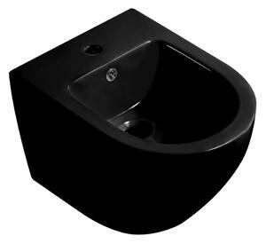 Bidet závěsný Verde - černá lesklá - 36x49 cm