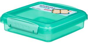 Sistema Svačinový box na toast Lunch Sandwich 450 ml, mátová