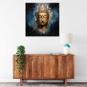 Obraz na plátně - Buddha ve světle - 40x40 cm