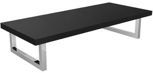Deska pod umyvadlo Navira Pro + 2 konzole pod desku - černá matná - 60x46x3,6 cm - 606078