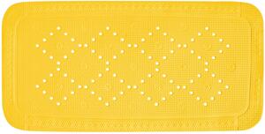 Spirella protiskluzová podložka do vany ALASKA, žlutá, PVC, 71 x 36 cm