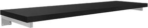Deska pod umyvadlo Navira Pro + 2 skryté konzole - černá matná - 100x46x3,6 cm