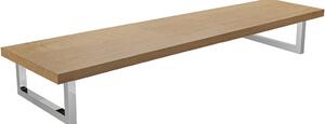 Deska pod umyvadlo Navira Pro + 2+1 podpěrná konzole - dub medový - 140x46x3,6 cm - 6061211