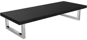 Deska pod umyvadlo Navira Pro + podpěrná konzole - černá matná - 70x46x3,6 cm - 6061205