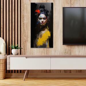 Obraz na plátně - Pohled Fridy Kahlo - 30x60 cm