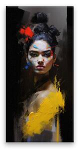 Obraz na plátně - Pohled Fridy Kahlo - 30x60 cm