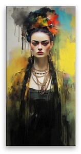 Obraz na plátně - Tajemná Frida Kahlo - 30x60 cm