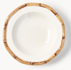 Ručně malovaný hluboký talíř Bamboo