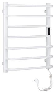 Elektrický sušák ručníků Ricardo, s displejem - 126 W - bílá lesklá - 660x550 mm