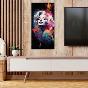 Obraz na plátně - Marilyn Monroe v reflektorech - 30x60 cm